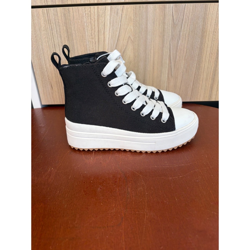 Art Class Blakely Black Canvas Platform High Top Sneakers Kids Size 13 NEW